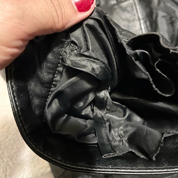 Black Leather Jacket Womens size L - Picture 8 of 10